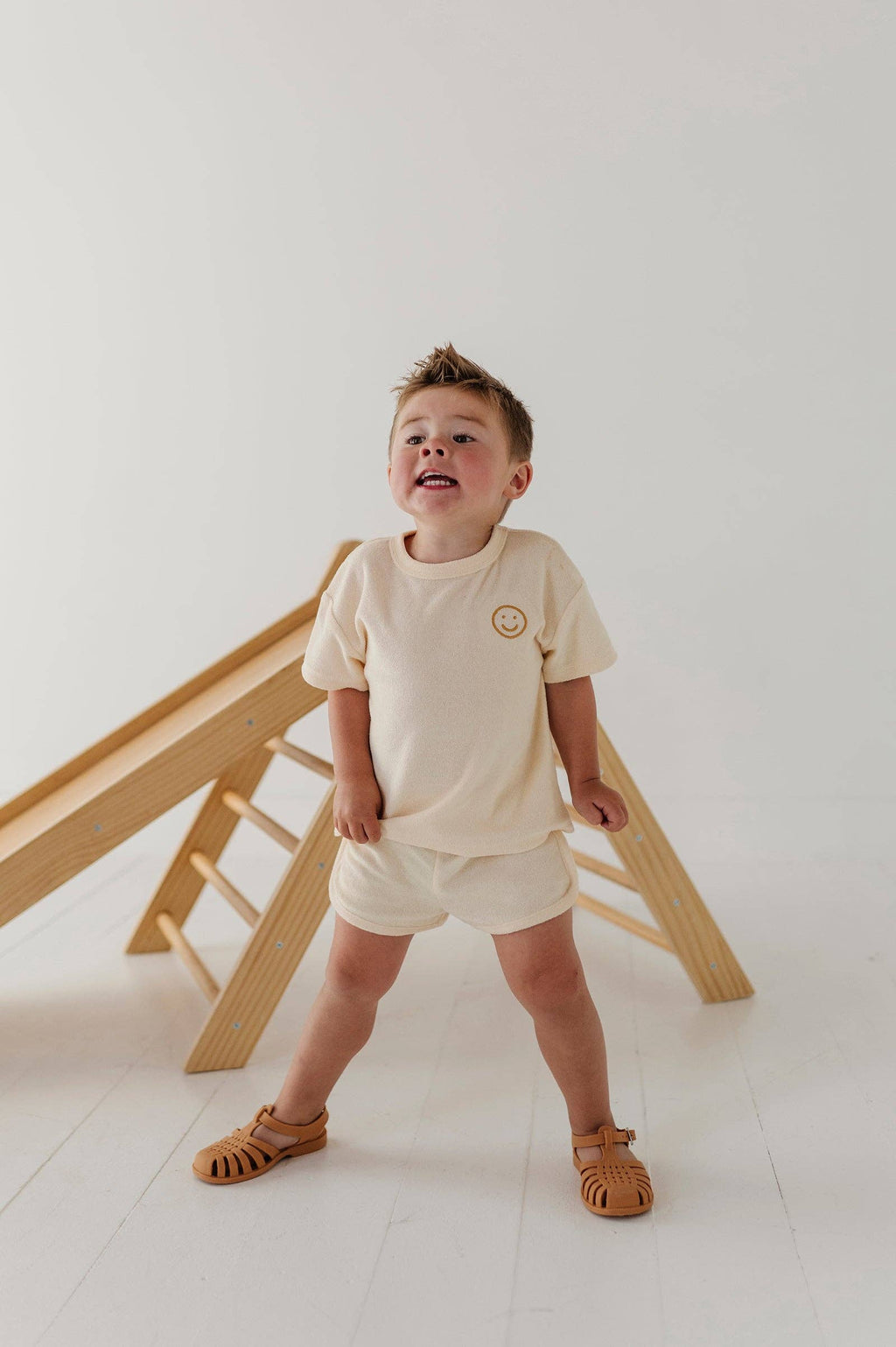Babysprouts Short Sleeve Cotton Terry Set - Rutabaga