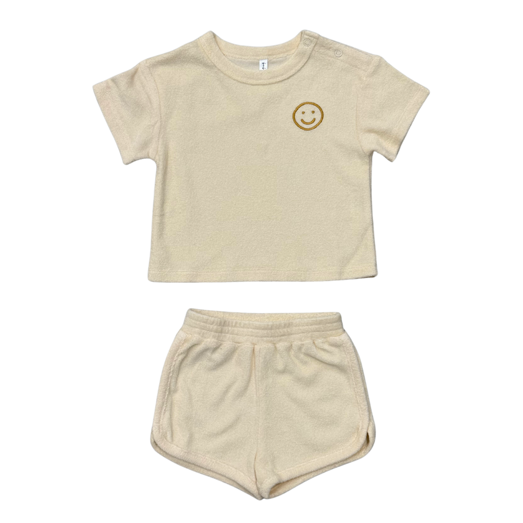 Babysprouts Short Sleeve Cotton Terry Set - Rutabaga