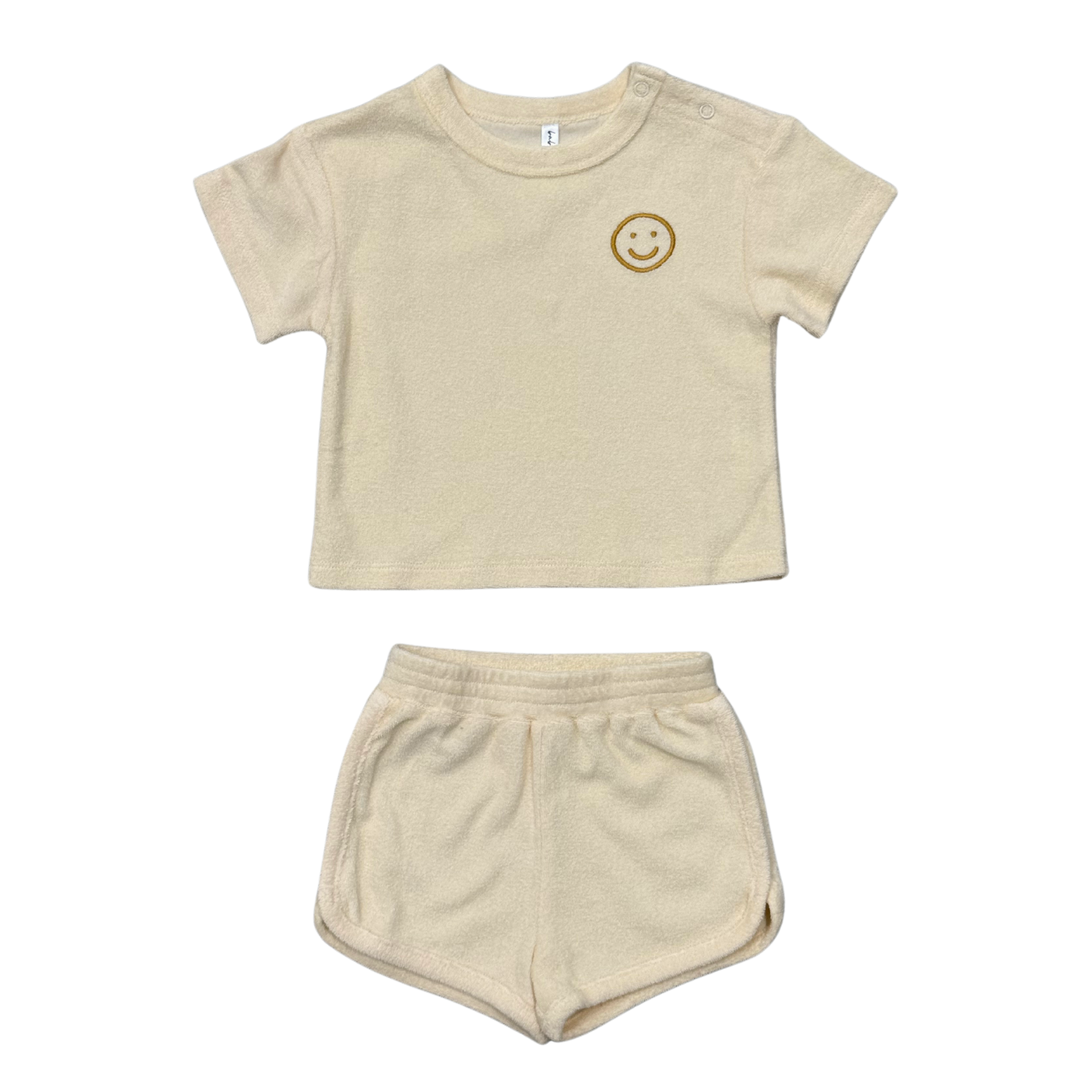 Babysprouts Short Sleeve Cotton Terry Set - Rutabaga