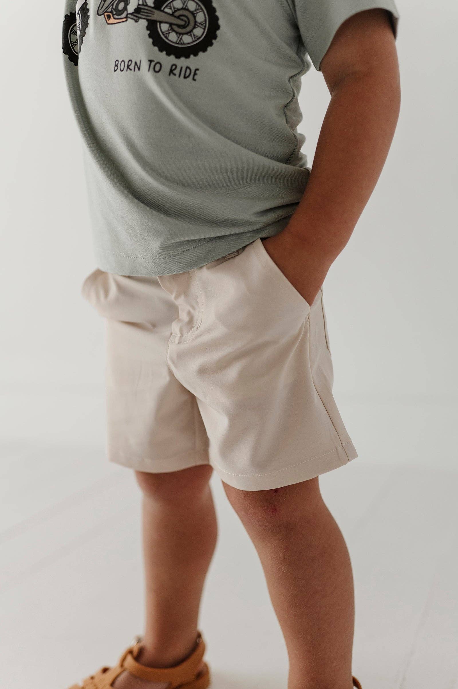 Babysprouts Boy's Dressy Shorts - Khaki