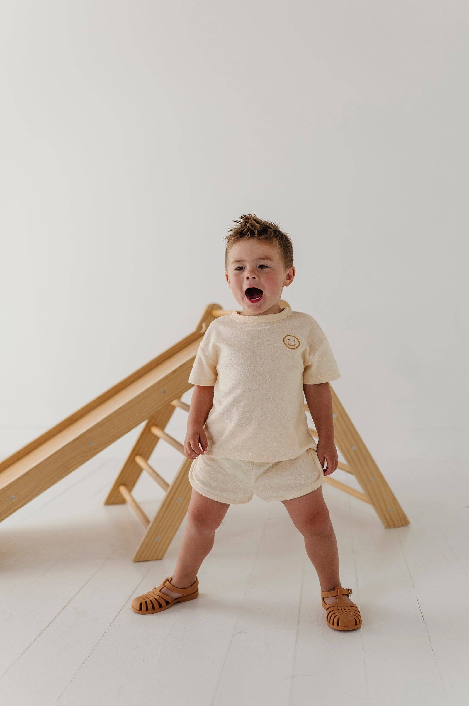 Babysprouts Short Sleeve Cotton Terry Set - Rutabaga
