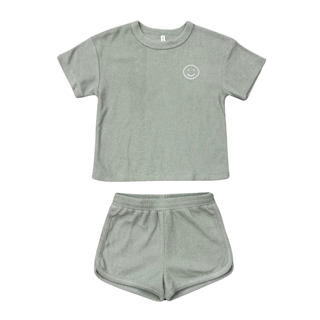 Babysprouts Short Sleeve Cotton Terry Set - Rutabaga