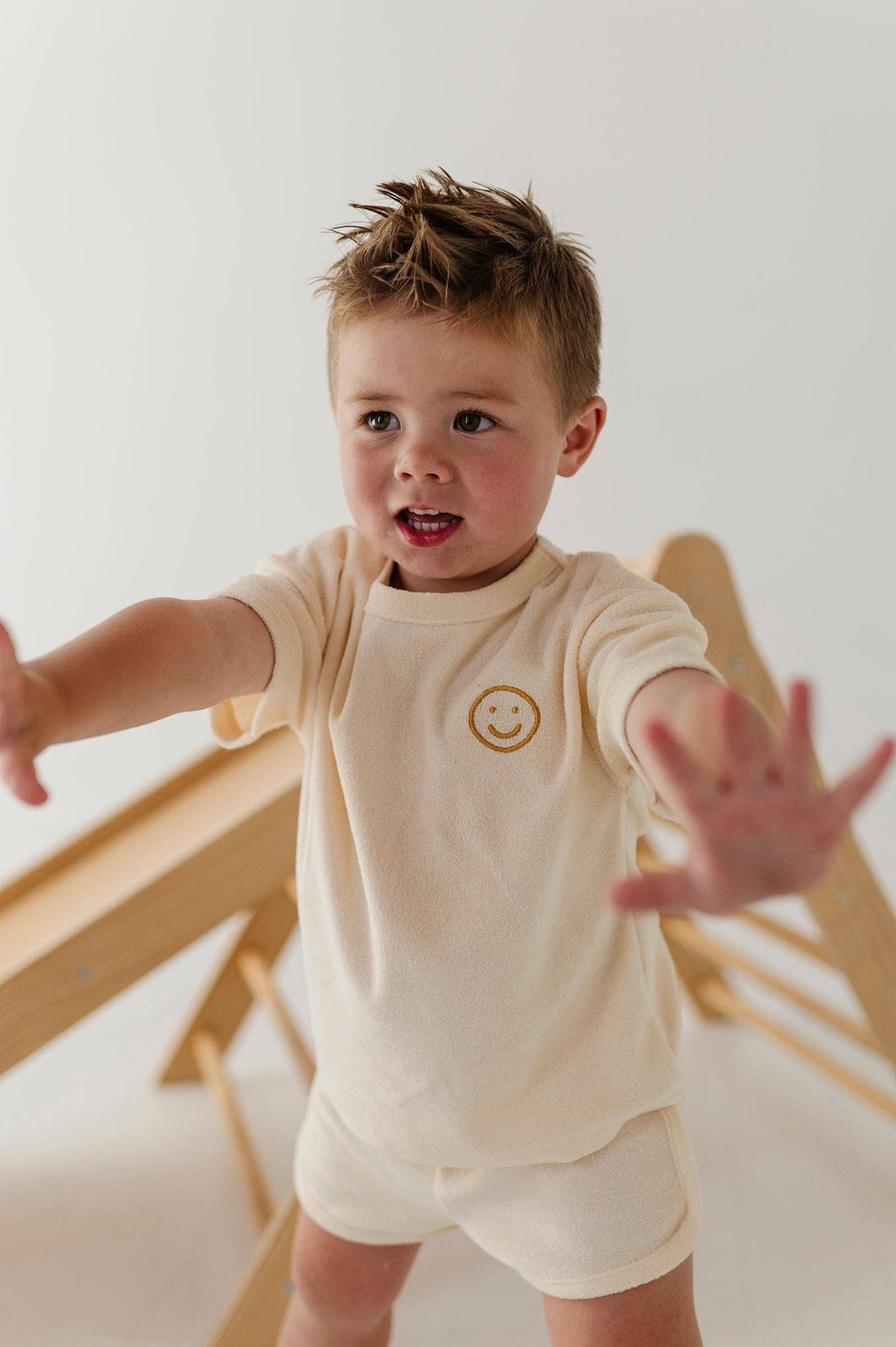 Babysprouts Short Sleeve Cotton Terry Set - Rutabaga