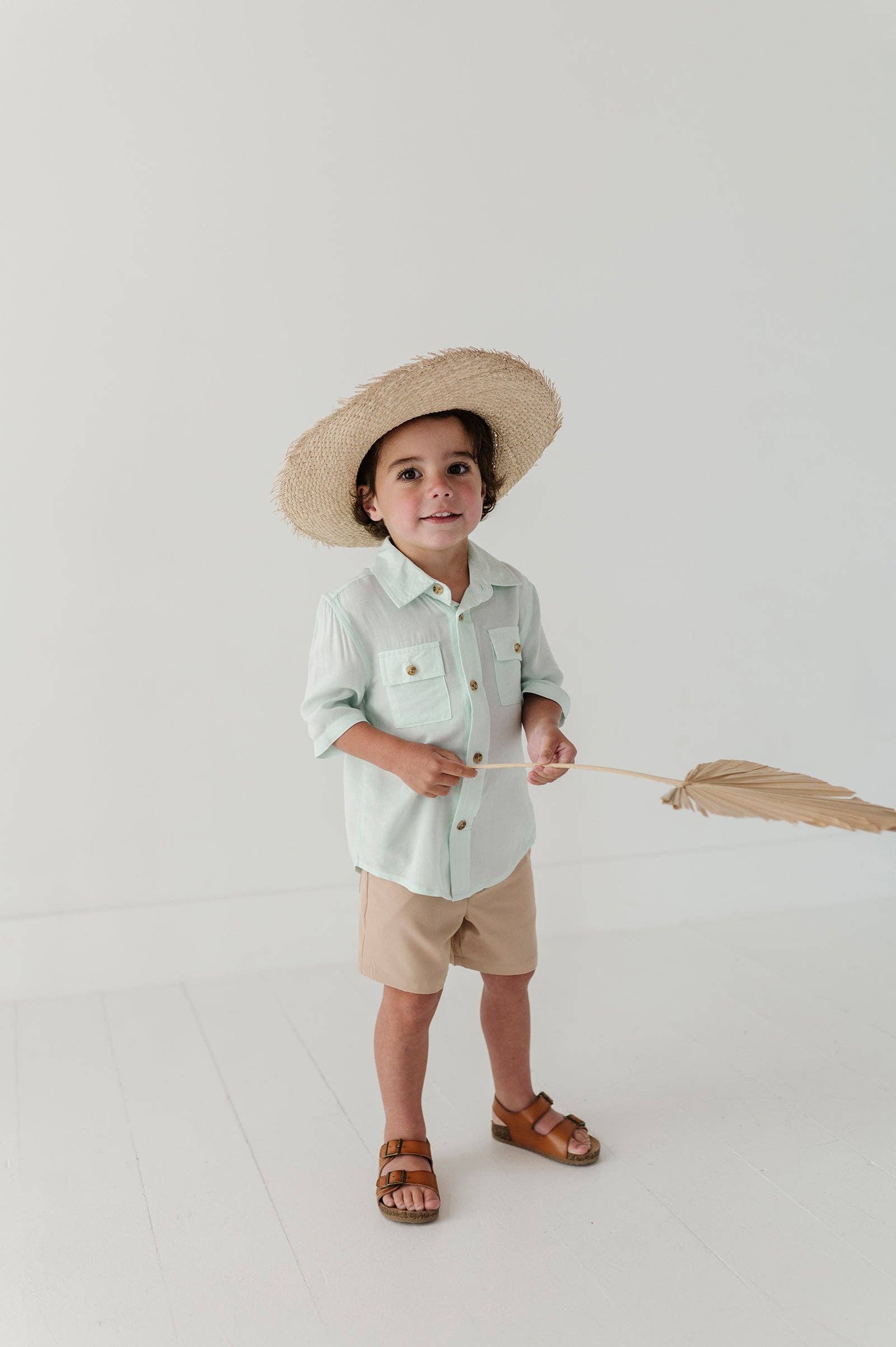 Babysprouts Boy's Dressy Shorts - Sand